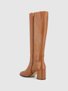 Botas com Fecho em Cognac